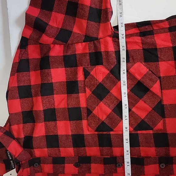 CUPCAKE COUTURE HYFVE  OVERSIZED FLANNEL TUNIC/SIZE M. - Picture 5 of 13